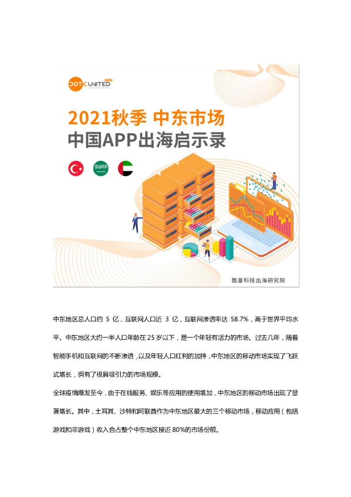 酷量科技:2021秋季中东市场中国APP出海启示录