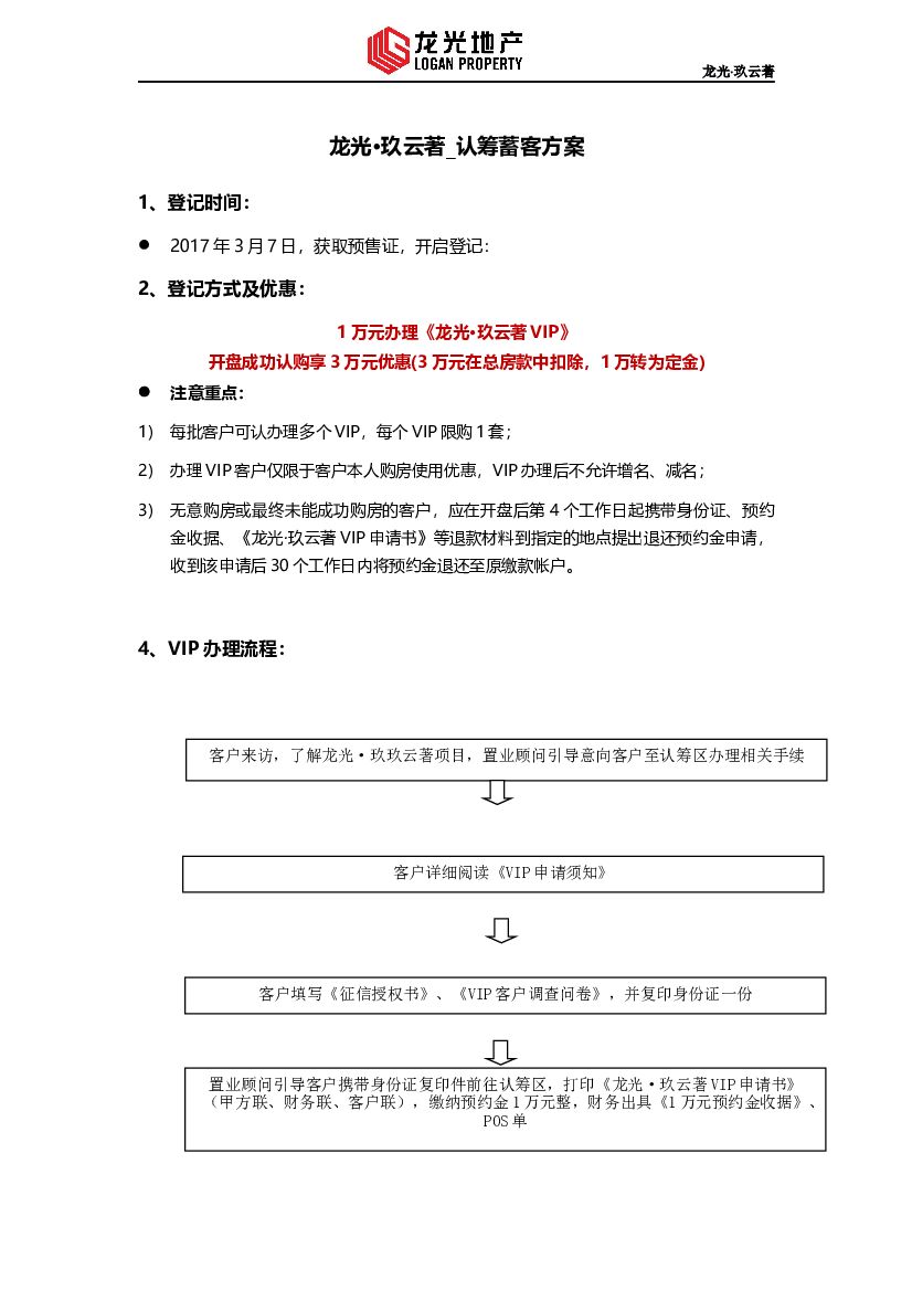 2017深圳龙光玖云著认筹蓄客方案-房地产