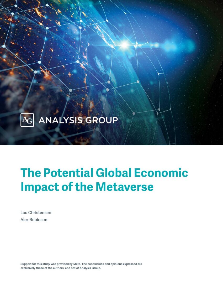 Meta&Analysis Group:元宇宙潜在全球经济影响力白皮书(英文版)