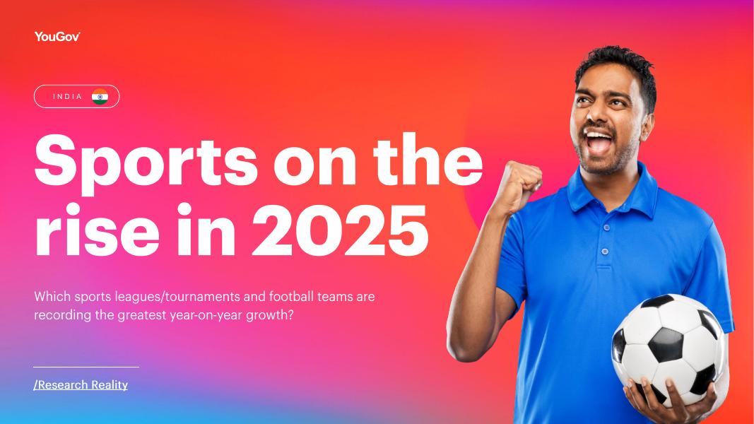 YouGov:2025年印度体育领域体育联赛、 锦标赛及球队同比增长率领军者分析报告(英文版)