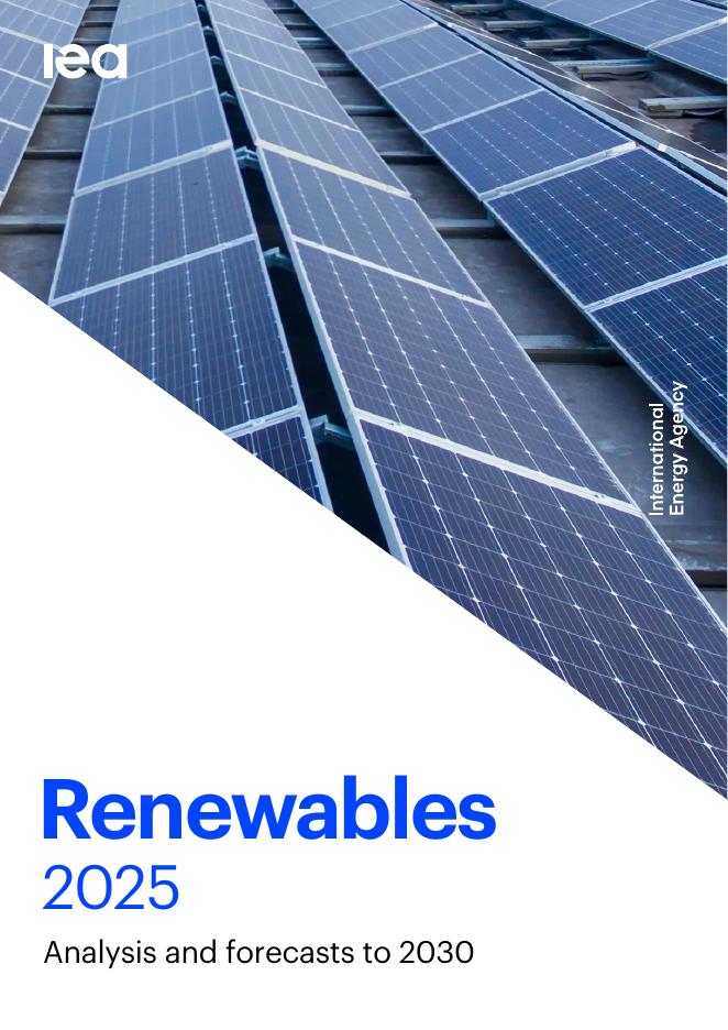 IEA国际能源署：2025年可再生能源报告-分析和预测至2030（英文版）海报