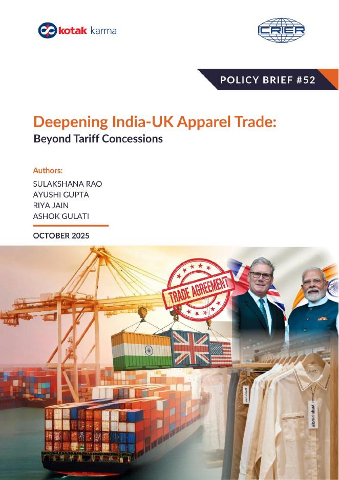 印度国际经济关系研究理事会(ICRIER):2025年深化印度与英国的服装贸易:超越关税优惠报告(英文版)