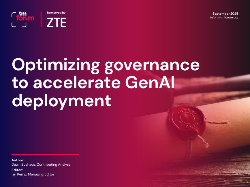 电信管理论坛&中兴通讯：2025年优化治理以加速生成式AI部署研究报告（英文版）海报