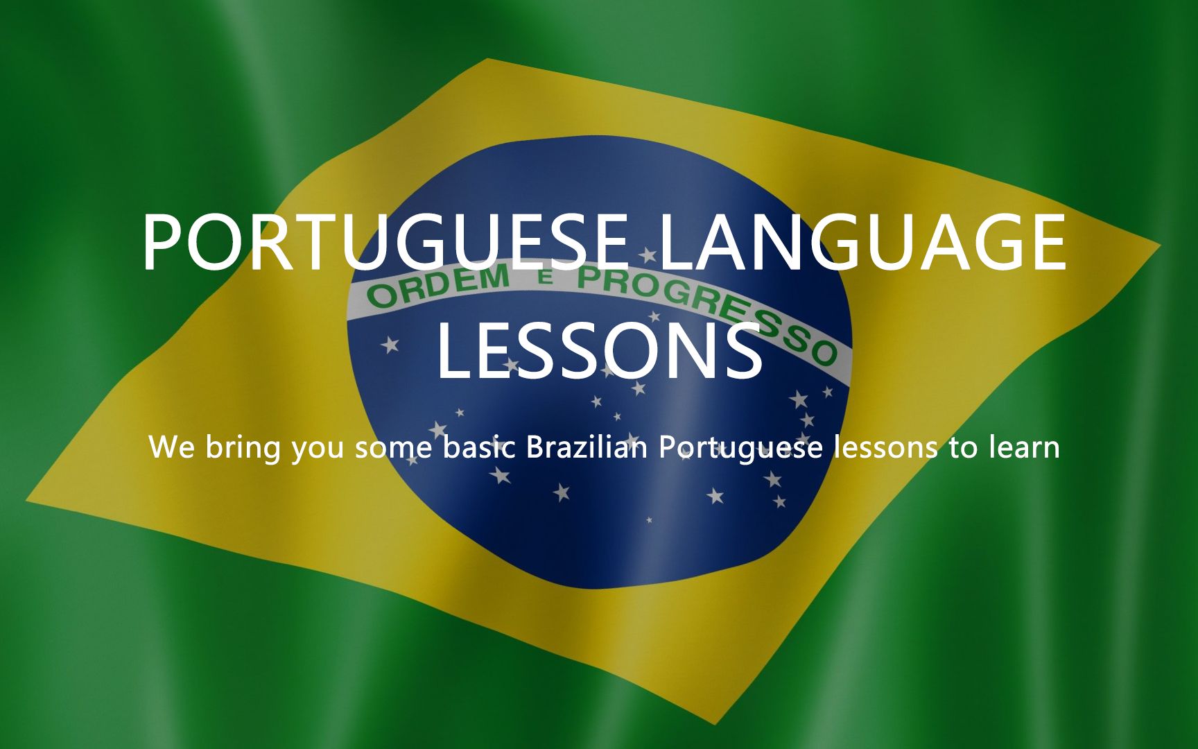 葡萄牙语(巴西):基础入门50课