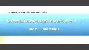 后世博上海低碳经济发展路径与思考