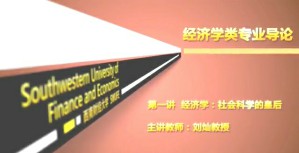 经济学类专业导论视频教程 刘灿 6讲 西南财经大学